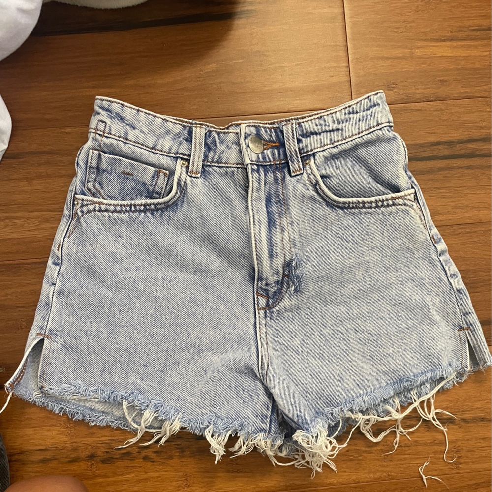 Zara Light Blue Denim Jean Shorts